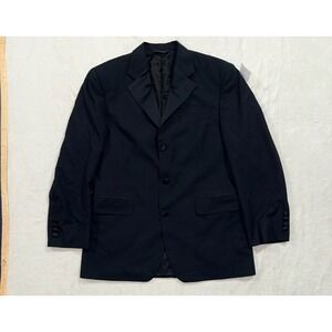 New Brooks Brothers Black Blazer Men's 40R Jacket 3 Button Made‎ In Canada